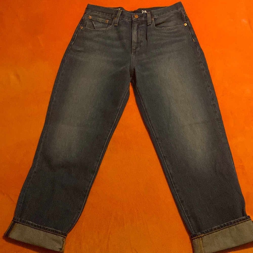 J. Crew Dark Blue Boyfriend Jeans